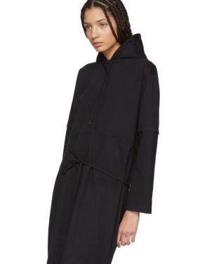 photo Black Panelled Hooded Dress by Vetements - Image 4
