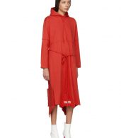 photo Red Panelled Hooded Dress by Vetements - Image 2