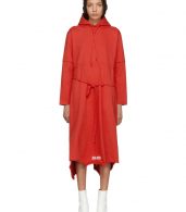 photo Red Panelled Hooded Dress by Vetements - Image 1