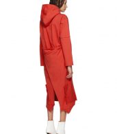 photo Red Panelled Hooded Dress by Vetements - Image 3
