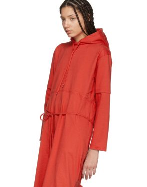 photo Red Panelled Hooded Dress by Vetements - Image 4