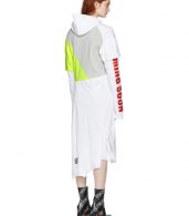 photo Grey and White Panelled Printed Hoodie Dress by Vetements - Image 3