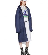 photo Grey and White Panelled Printed Hoodie Dress by Vetements - Image 5