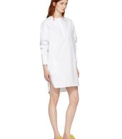 photo White Riva Shirt Dress by Harmony - Image 5