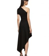 photo Black Slashed Panel Single-Shoulder Dress by Rosetta Getty - Image 3