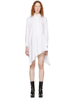 photo White Asymmetric Shirt Dress by Marques Almeida - Image 1
