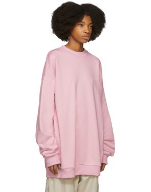 photo Pink Oversized Sweatshirt Dress by Marques Almeida - Image 2