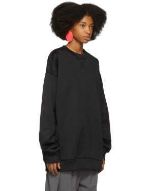 photo Black Oversized Sweatshirt Dress by Marques Almeida - Image 2
