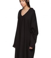 photo Black U-Hooded Dress by Ys - Image 4