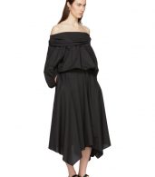 photo Black Bouffant Sleeve Off-The-Shoulder Dress by Enfold - Image 5