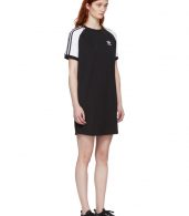photo Black and White Raglan Dress by adidas Originals - Image 2