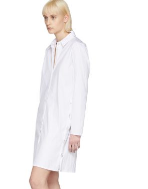 photo White Brigitte Shirt Dress by Alyx - Image 4