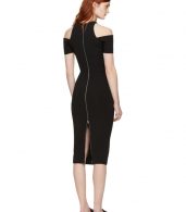 photo Black Fitted Cut-Out Dress by Victoria Beckham - Image 3