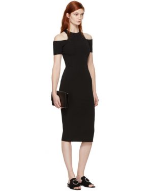 photo Black Fitted Cut-Out Dress by Victoria Beckham - Image 4