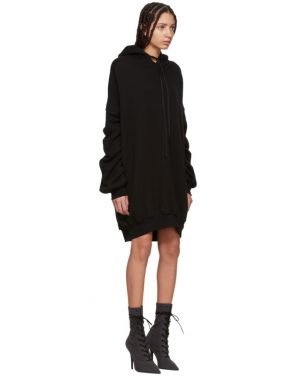 photo Black Hooded Dress by Unravel - Image 2