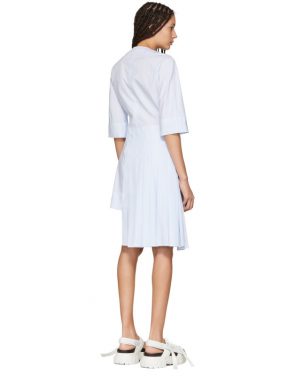 photo Blue and White Striped Hyphen Dress by Eckhaus Latta - Image 3