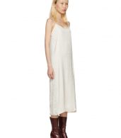 photo Off-White Portrait Long Slip Dress by Moderne - Image 2