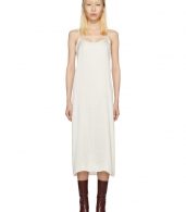 photo Off-White Portrait Long Slip Dress by Moderne - Image 1