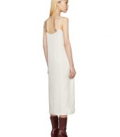 photo Off-White Portrait Long Slip Dress by Moderne - Image 3