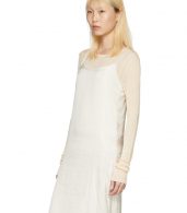 photo Off-White Portrait Long Slip Dress by Moderne - Image 4