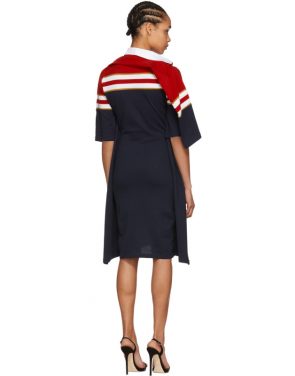 photo Red and Navy Striped Polo Dress by Y/Project - Image 3