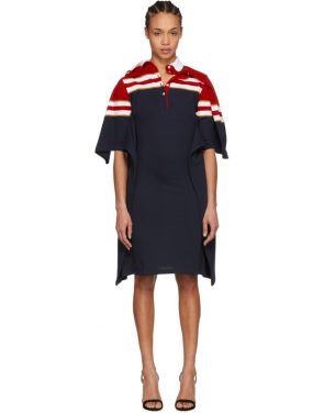 photo Red and Navy Striped Polo Dress by Y/Project - Image 1