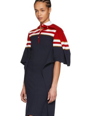 photo Red and Navy Striped Polo Dress by Y/Project - Image 5