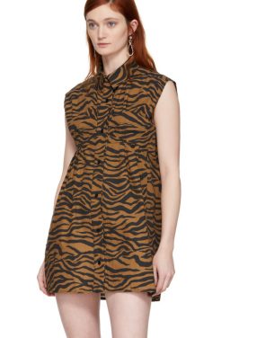 photo Brown and Black Tiger Ray Dress by Ashley Williams - Image 4