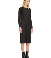 photo Black Pleated Long Dress by Pleats Please Issey Miyake - Image 2