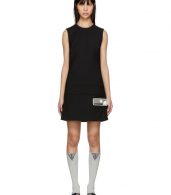photo Black Short Gum Patch Dress by Prada - Image 1