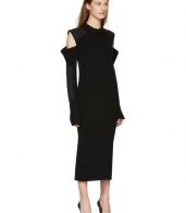 photo Black Cut-Out Shoulder Uniform Knit Dress by Calvin Klein 205W39NYC - Image 2
