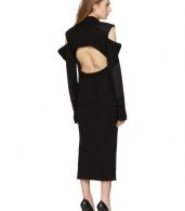 photo Black Cut-Out Shoulder Uniform Knit Dress by Calvin Klein 205W39NYC - Image 3