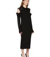 photo Black Cut-Out Shoulder Uniform Knit Dress by Calvin Klein 205W39NYC - Image 4