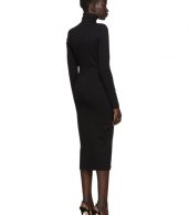 photo Black Compact Jersey Turtleneck Dress by Dsquared2 - Image 3
