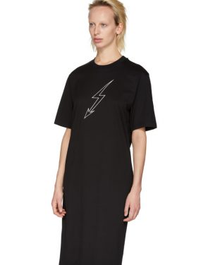 photo Black Lightning Bolt World Tour T-Shirt Dress by Givenchy - Image 4
