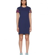 photo Navy Limited Edition Multicolor Logo Dress by Kenzo - Image 1