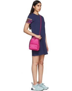 photo Navy Limited Edition Multicolor Logo Dress by Kenzo - Image 5