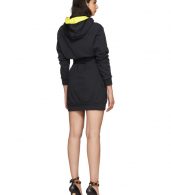 photo Navy Embroidered Logo Hoodie Dress by Versace - Image 3
