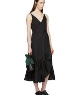 photo Black Ruffle Camisole Dress by Rosetta Getty - Image 5