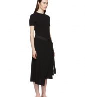 photo Black Apron Wrap T-Shirt Dress by Rosetta Getty - Image 2