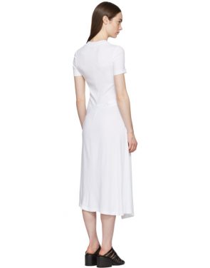 photo White Apron Wrap T-Shirt Dress by Rosetta Getty - Image 3