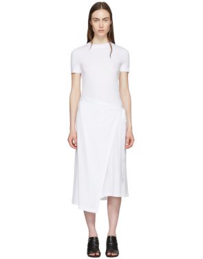 photo White Apron Wrap T-Shirt Dress by Rosetta Getty - Image 1