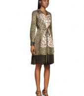 photo Leopard Print Silk Butterfly Embroidered Dress by Givenchy - Image 2