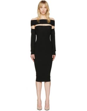 photo Black Bandeau Off-the-Shoulder Dress by McQ Alexander McQueen - Image 1