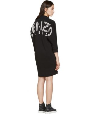 photo Black Logo Pullover Dress by Kenzo - Image 3