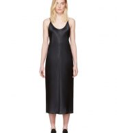 photo Black Silk Charmeuse Cami Dress by T by Alexander Wang - Image 1