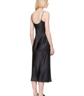 photo Black Silk Charmeuse Cami Dress by T by Alexander Wang - Image 3