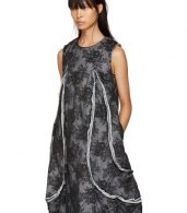 photo Black Padded Floral Lace Dress by Comme des Garcons - Image 4