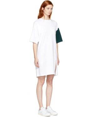 photo White and Green California Club Tee Dress by SJYP - Image 2