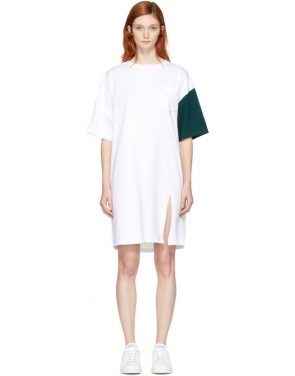 photo White and Green California Club Tee Dress by SJYP - Image 1